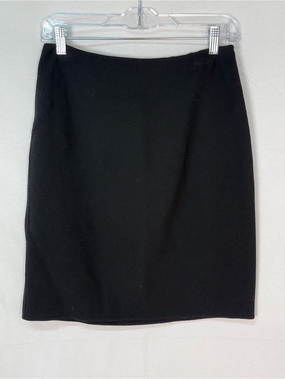 Ellen Tracy Black Wool Pencil Skirt